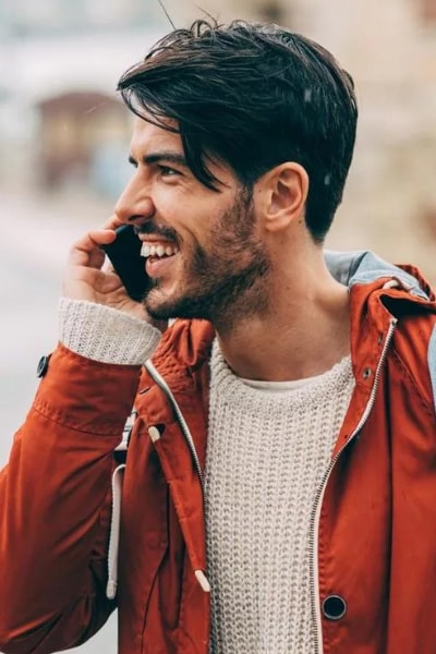 polish man smiling after dental treatment