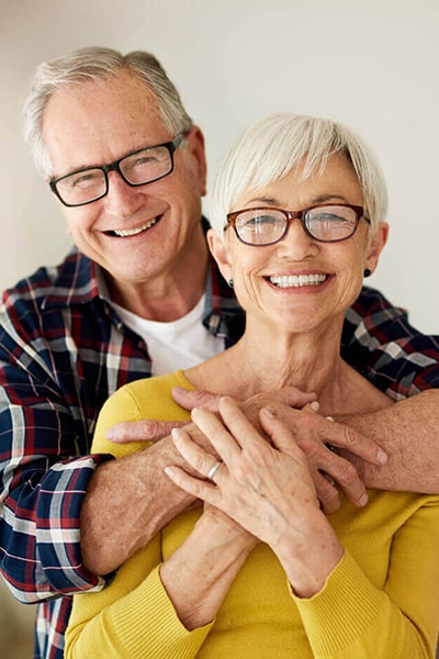 Old couple for dental treatment